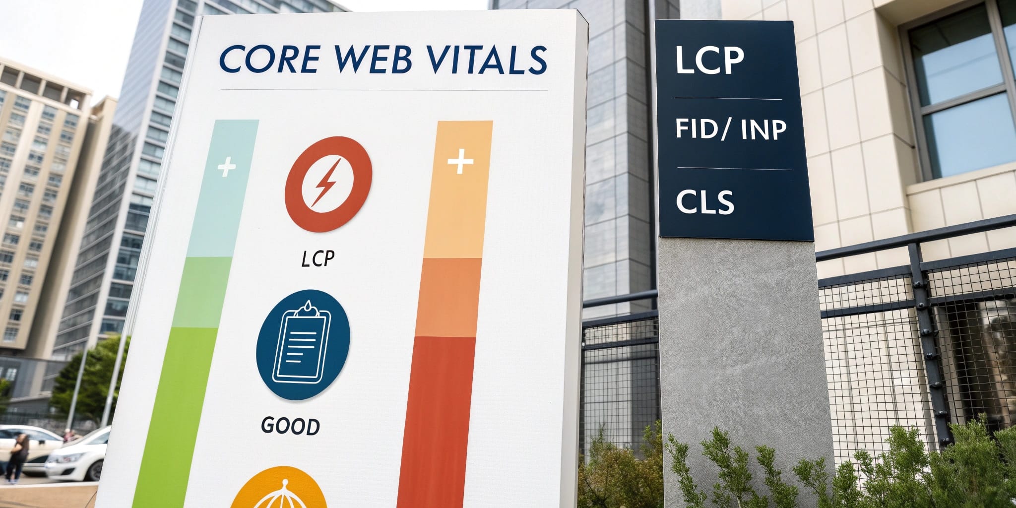 Core Web Vitals: Optimiza LCP, FID/INP, CLS para SEO 2 Las tres métricas principales de core web vitals: lcp, inp y cls